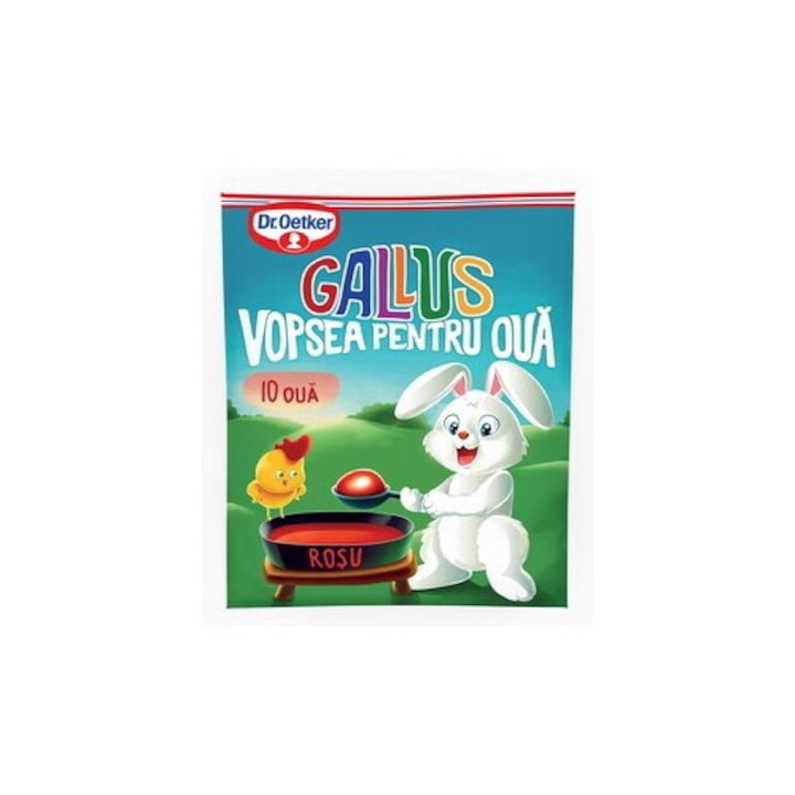 Dr. Oetker gallus vopsea rosie, 10 oua, -3 plicuri