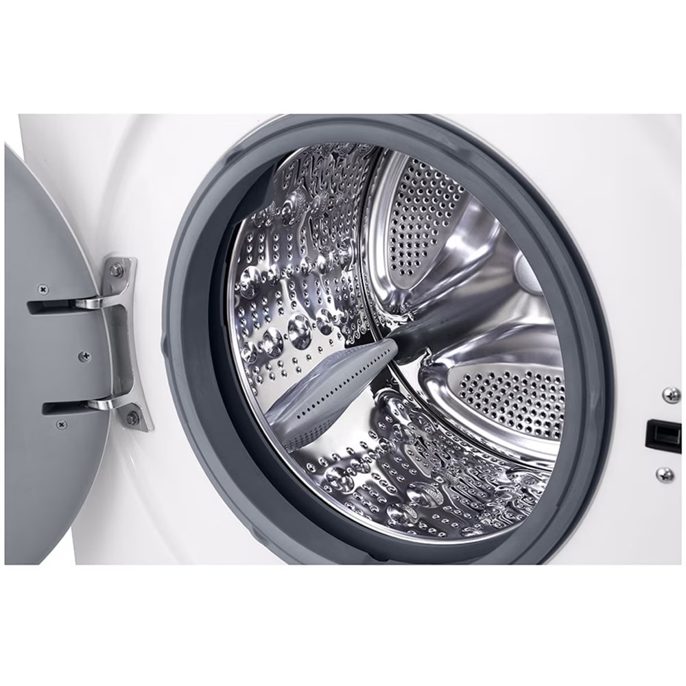Masina de Spalat Rufe Frontala LG F4X1008NWH, Steam, 8 kg, 1400rpm, Clasa A, Wi-Fi, Alb