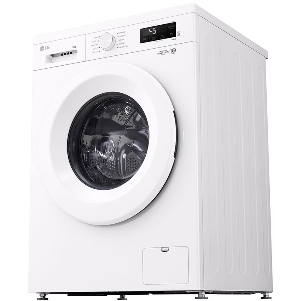 Masina de Spalat Rufe Frontala LG F4X1008NWH, Steam, 8 kg, 1400rpm, Clasa A, Wi-Fi, Alb