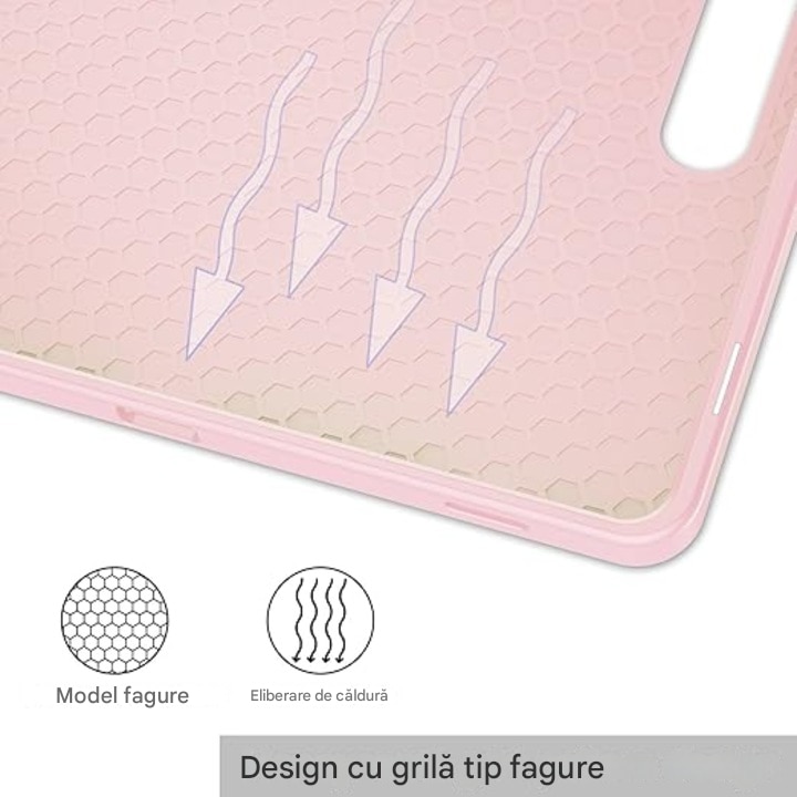 Husa Smart Cover compatibila cu Samsung Galaxy Tab S9FE, compatibila cu S9plus,10.9''/11'', Atasament magnetic, Antisoc, Usor de instalat, Portabil, Design ergonomic, TPU/Acril/Piele ecologica Slot Pen, Gri, Compatibil cu huse pentru tablete Samsung