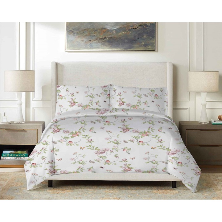 MATEX ágyneműgarnitúra, 160x200cm, 2x70x80cm, 100% pamut, többszínű