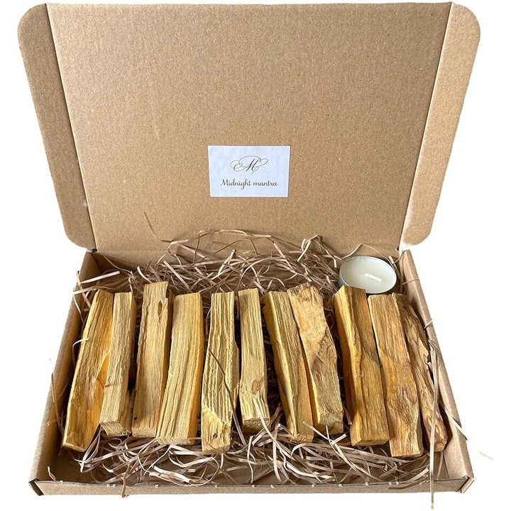 Natúr Palo Santo füstrudak, 1 kg, kézzel vágott, barna