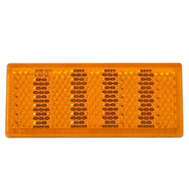 Reflector galben 76x34 mm cu banda autoadeziva