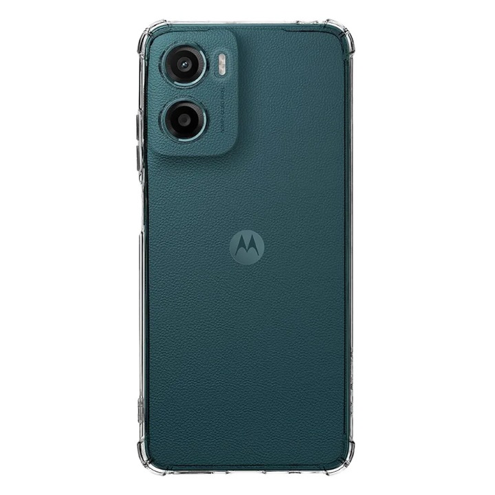 Husa protectie Mat-Tech compatibila cu Motorola Moto G05, Protectie Camera, Colturi anti-soc, Decupaje Precise, Rezistenta la impact, Transparenta