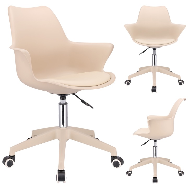 Jumi INEZ forgószék, bézs, 85-95x63x60cm, maximális támaszték 100kg