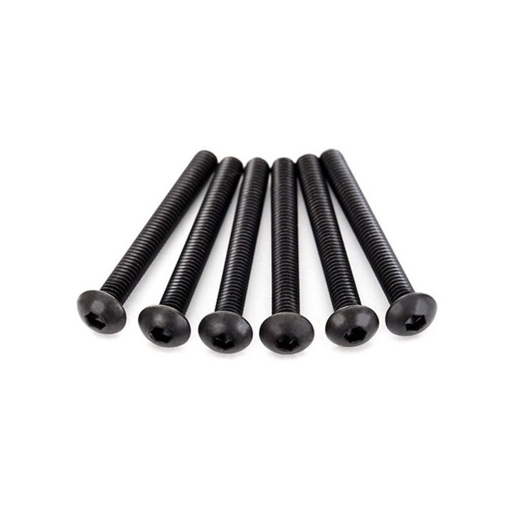 6 db Traxxas csavarkészlet, M4x30mm, fekete