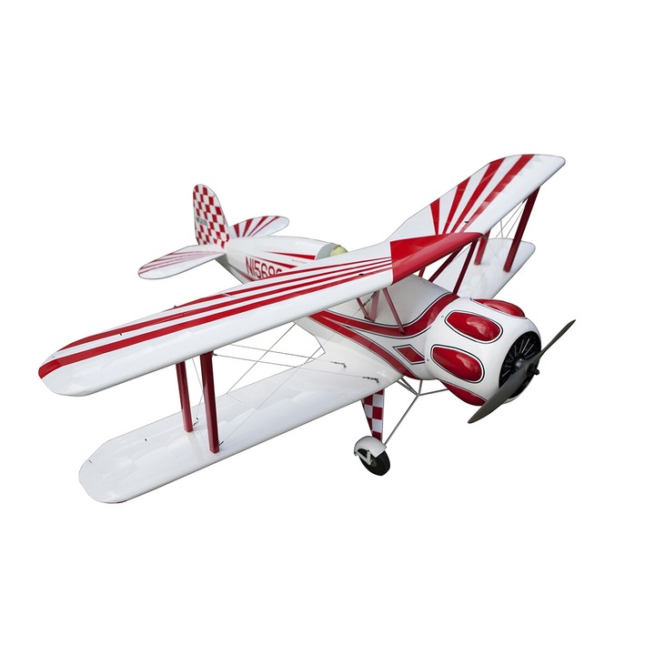 Seagull Bucker Bu-133 típusú repülőgép, 165 cm, elektromos teljesítmény 2000-2700 W, fehér/piros