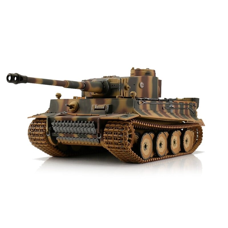 Tanc RC Torro Tiger I 1:16, versiune timpurie, metal, plastic, 2.4