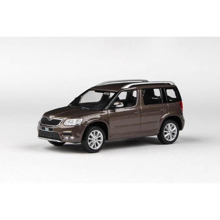 Abrex modellautó, Skoda Yeti FL (2013), 1:43, metálbarna