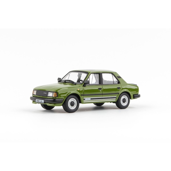 Abrex modellautó, Skoda 120L, 1:43, olíva zöld