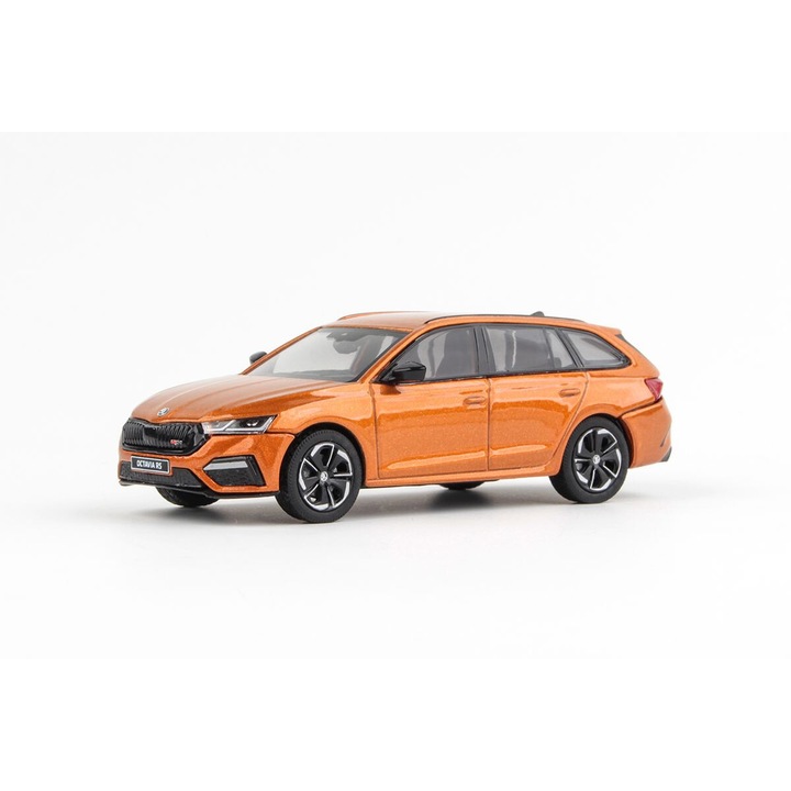 Skoda Octavia IV Combi RS (2020) Abrex modellautó, 1:43, metál narancs