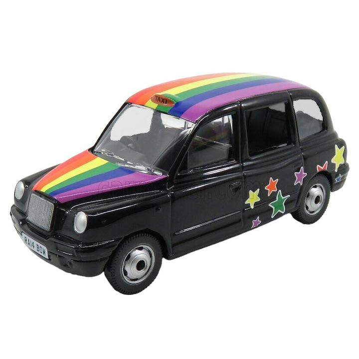 Corgi Austin London Taxi Lti Tx4 2007 – Peace & Love 1:36 Model Car