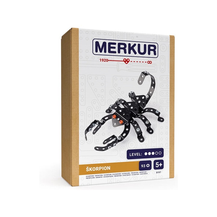 Merkur - Scorpion építőkészlet, szerszámokkal