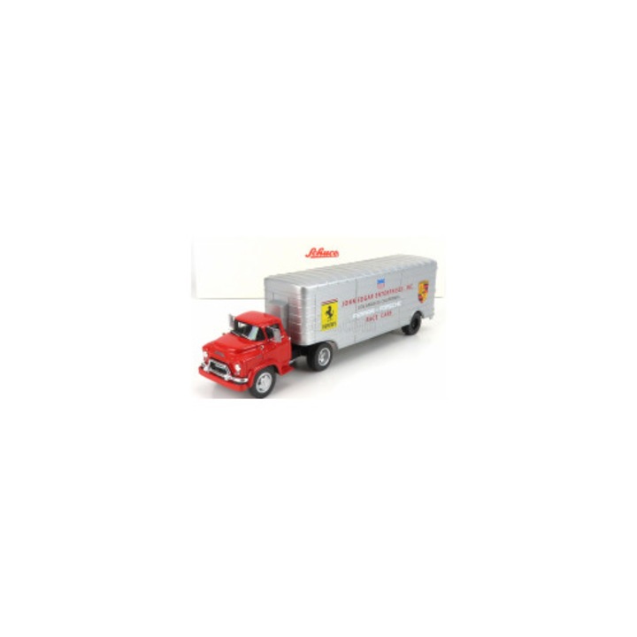 Méretarányos Schuco GMC teherautó szállító, Ferrari - Porsche, 1:43