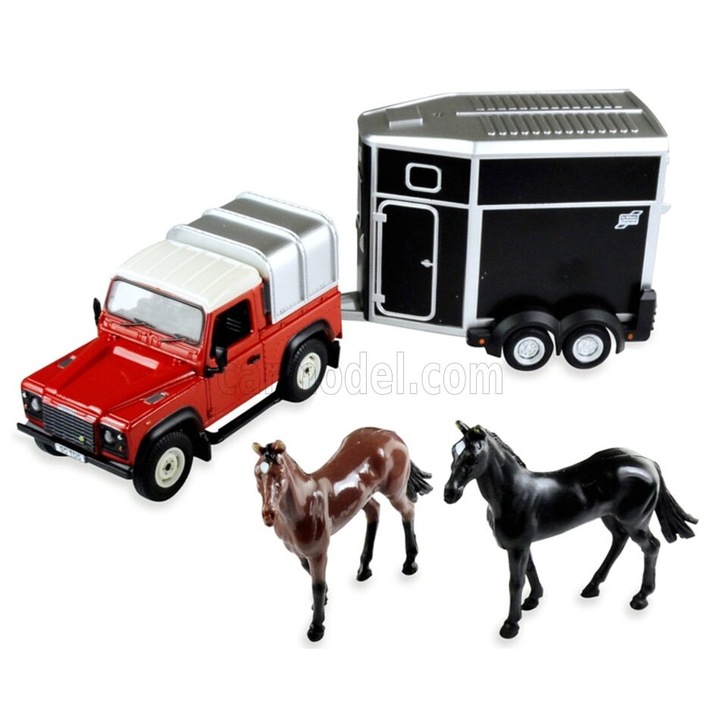 Britains Land Rover Defender 90 zárt pick-up 1984, piros, 1:32