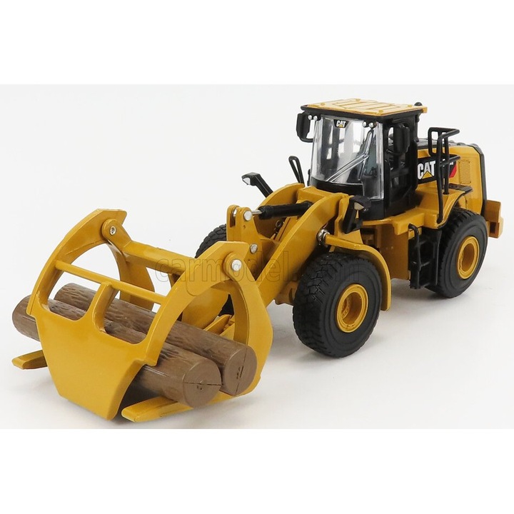 Játék építőipari gép, Caterpillar Cat950m, 1:64, sárga