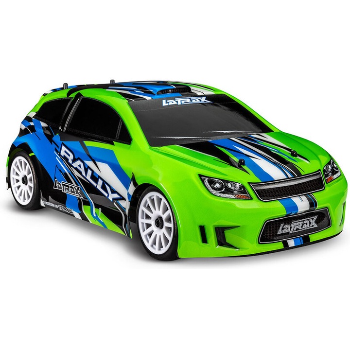 Traxxas Rally 1:18 4WD RC autó, zöld, 30 km/h, NiMH 6V 1200mAh akkumulátor