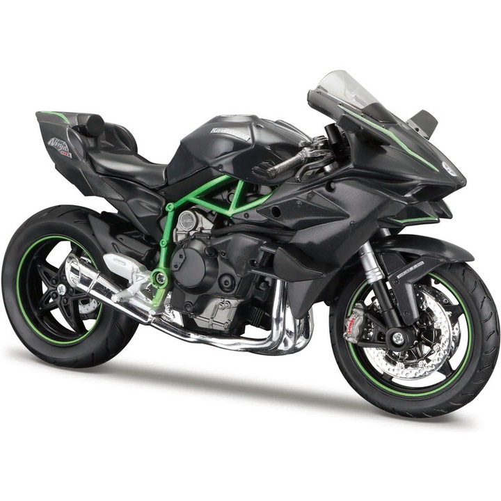 Maisto Kawasaki Ninja H2 R modellautó, 1:12, 16cm