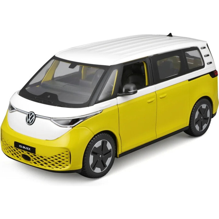 Maisto Volkswagen ID.Buzz 2023 modellautó, 1:24, metál sárga, 17cm