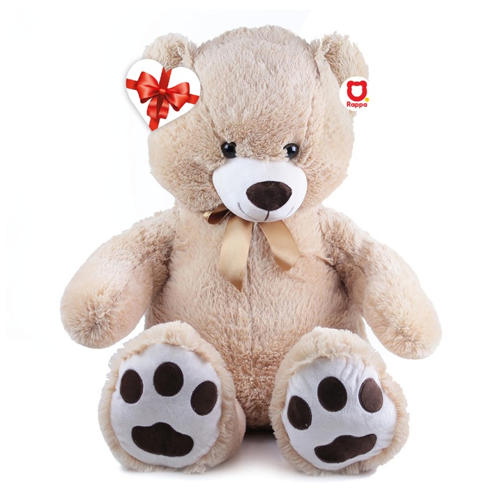 Плюшено мече Rappa Fido 100 см, 42x100x30 см, за възраст 0+