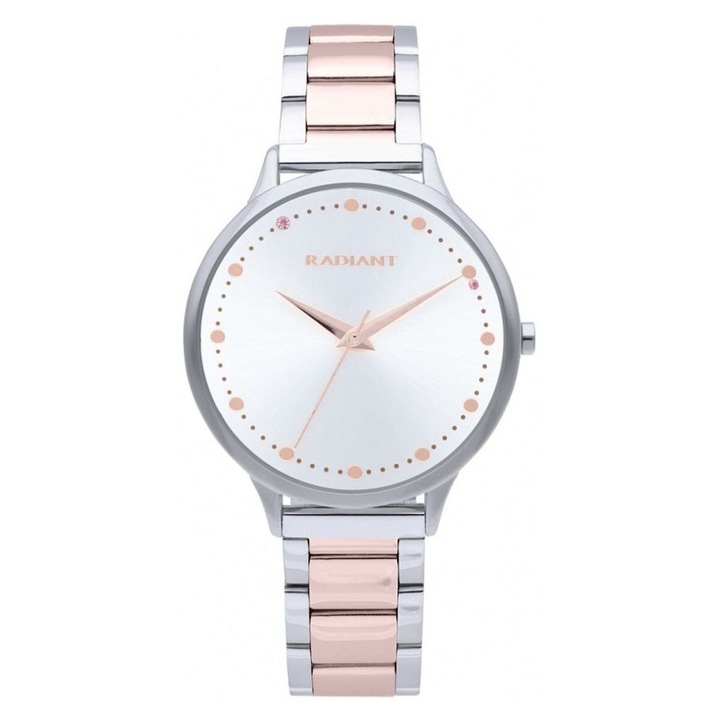 Ceas dama, Radiant, model RA595204, 38 mm, Otel, Roz