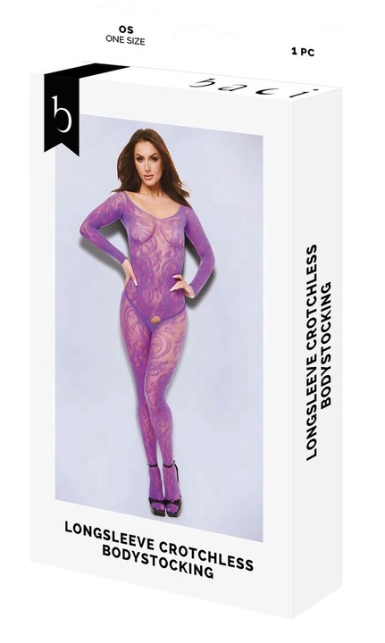 Salopeta de dama, Baci Lingerie, bodystocking, material elastic, One Size INTL