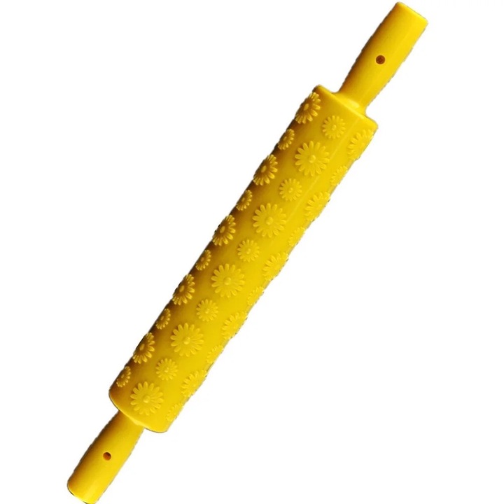 Sucitoare set cu model de floarea-soarelui, plastic, galben, 39cm