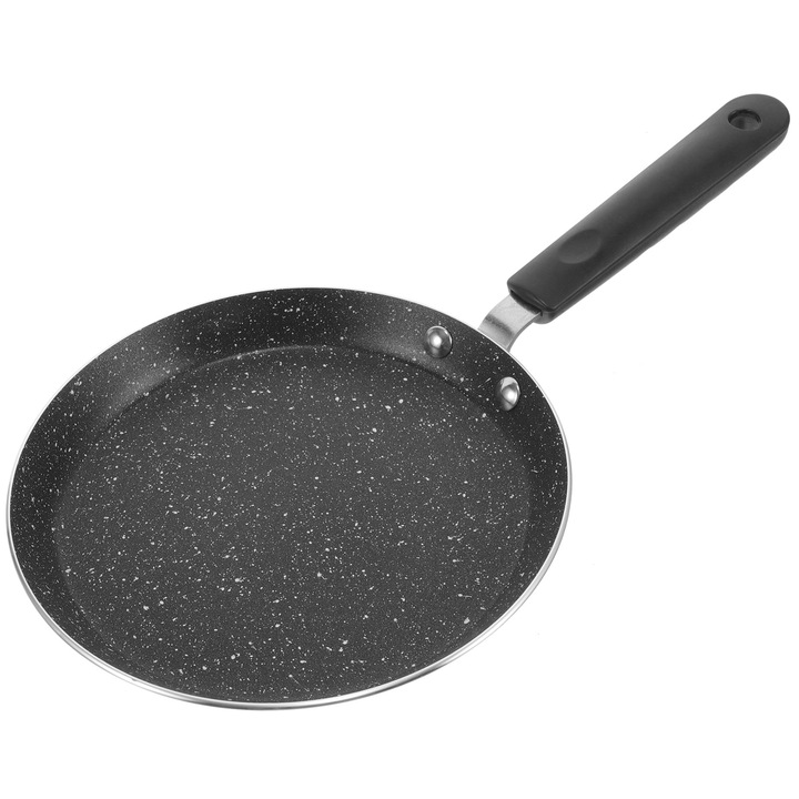 Tigaie din piatra Maifan, 34x18.5x2cm, neagra, set de 1 bucata
