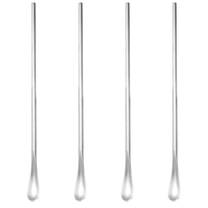 Set de linguri de amestec HOKARUA, inox, lucios, argintiu, 4 persoane