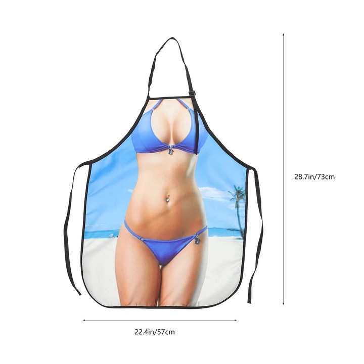 Sort amuzant pentru adulti, design sexy, poliester, albastru, 73x57x6cm, set