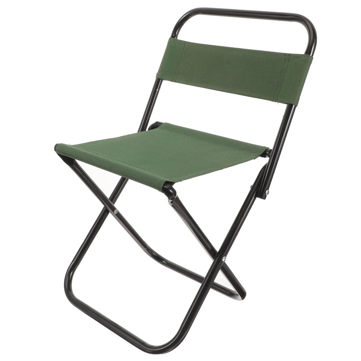 Set de scaune pliabile, argintii, 45x27x22cm