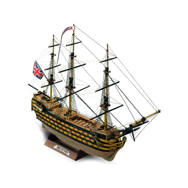 HMS Victory modell 1:310, Corel, fa és fém alkatrészek, tartozékok, tervek