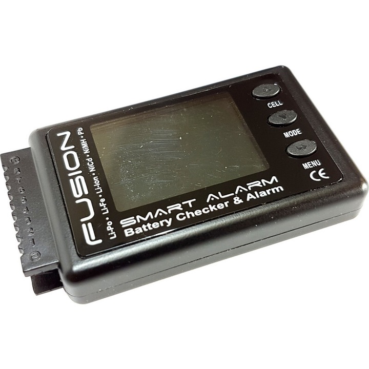 Fusion Digital Smart Guard 8 akkumulátor teszter, feszültségmérés, LCD kijelző, 1-8 cl LiPol, LiIon, LiFe, 4-14 cl NiCd/NiMH, 2-12 cl Pb