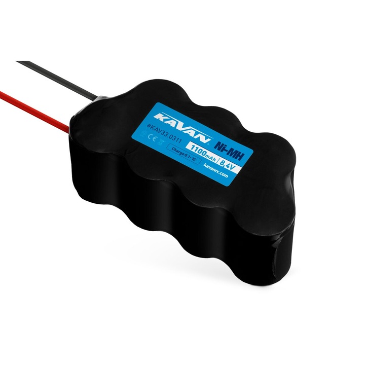 KAVAN akkumulátor, NiMh, 1100mAh, 8.4V, RC modellekhez