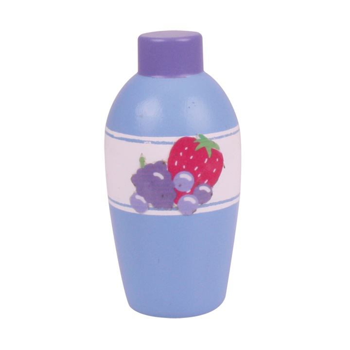 Gyerek játék gyümölcsjoghurt, Bigjigs, 4x9x4 cm, Fa, 3+ év