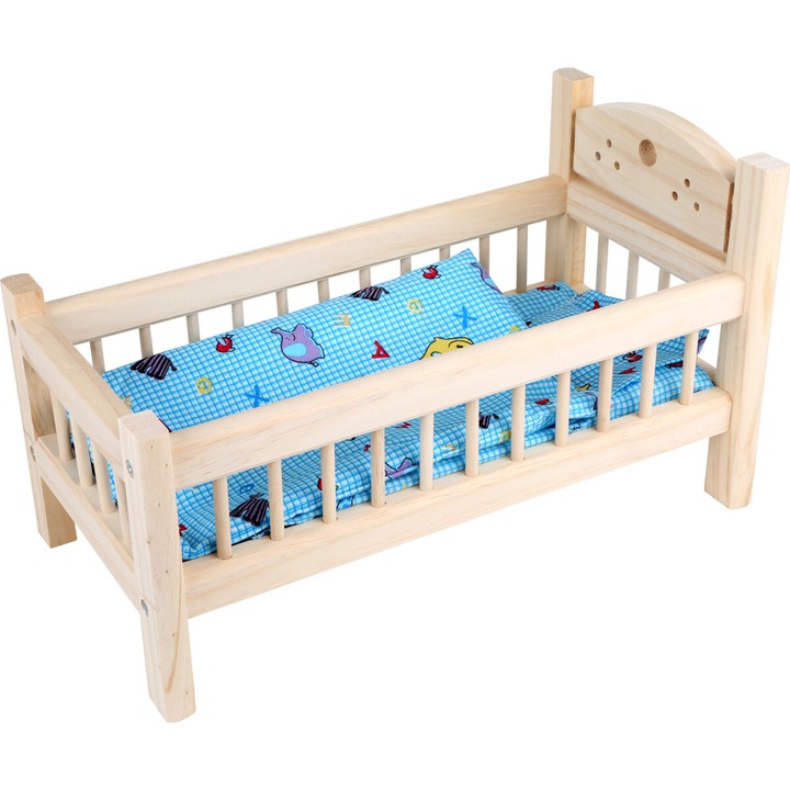 Легло за кукли, Small Foot, дърво, 44x23x25 см