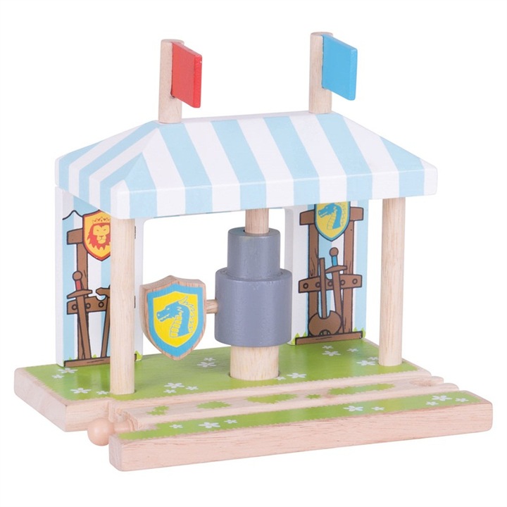 Trenulete de jucarie, Bigjigs Rail, Rytirske kolbiste, 16x16x12,5 cm, 3+