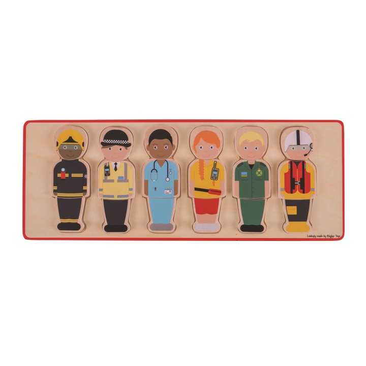 Puzzle, Bigjigs, 42,5x16x2,1 cm, 12 m+