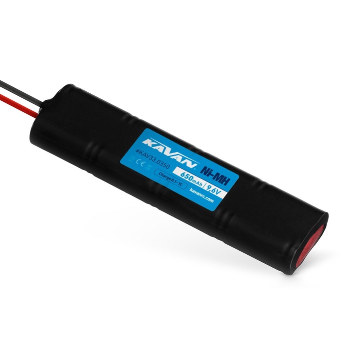 KAVAN akkumulátor, NiMH, 650mAh, 9,6V, RC modellekhez
