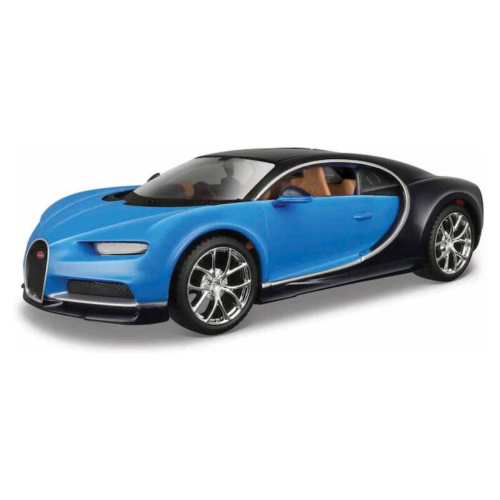 Maisto Kit Bugatti Chiron modellautó 1:24, nyitható ajtók, 17cm