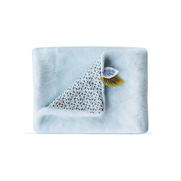 Babatakaró, DouDou, poliészter, 70x100cm, kék