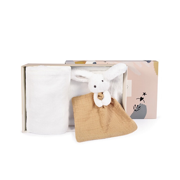 Babatakaró, DouDou, 70x100cm, rózsaszín, plüss anyagból