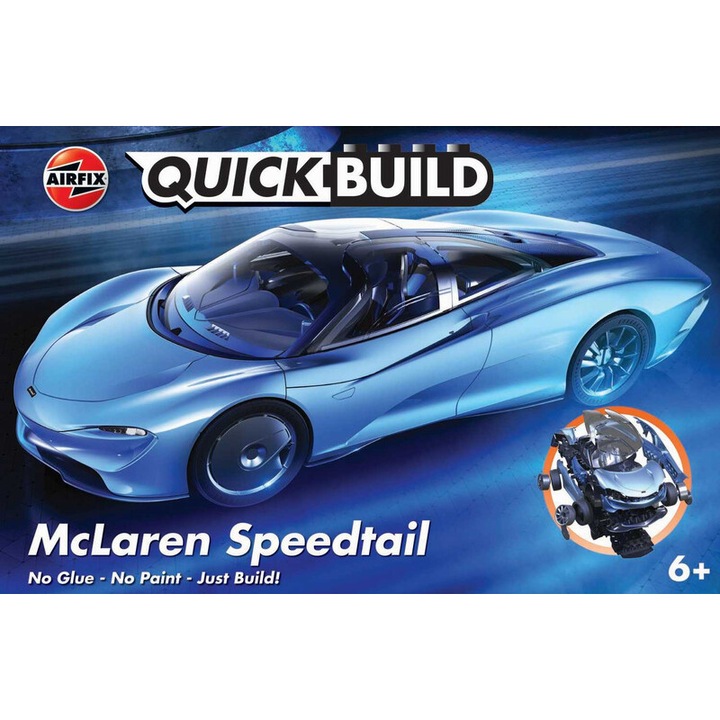 Airfix McLaren Speedtail modellkészlet, 37 darabos, 185 mm