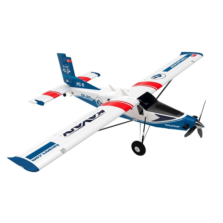 Aeromacheta Kavan Pilatus PC-6 Porter 1500mm, C3548-750 motor, LED, többszínű