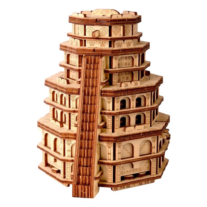 Puzzle EscapeWelt Quest Tower, 171 db, fa, 13x13x15,5 cm