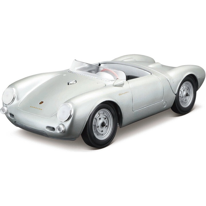 Maisto modellautó, Porsche 550 A Spyder, 1:18, ezüst