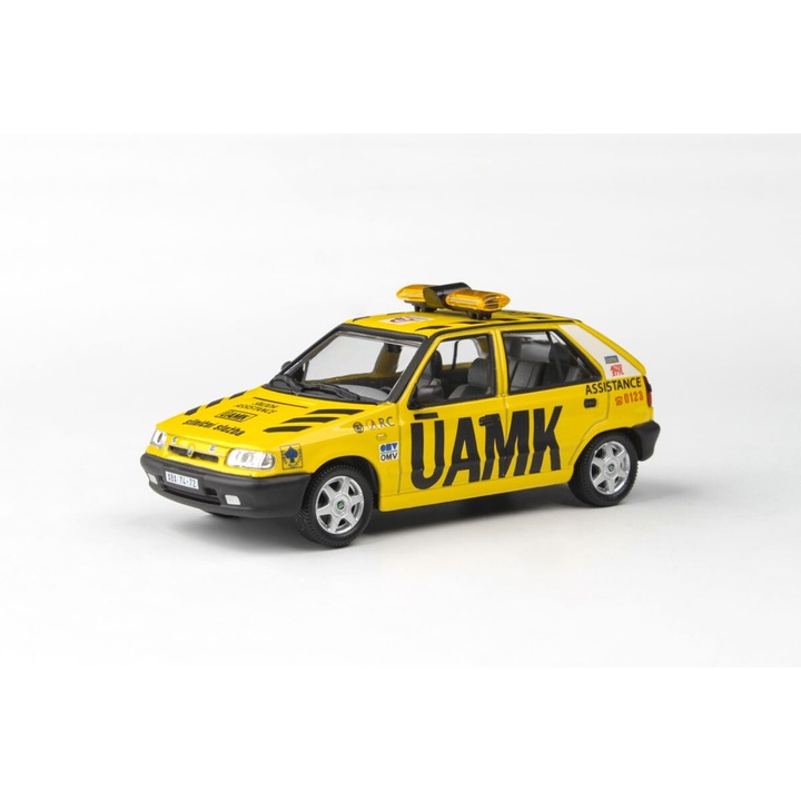 Skoda Felicia 1994-es modellautó, 1:43, Abrex, fém, sárga