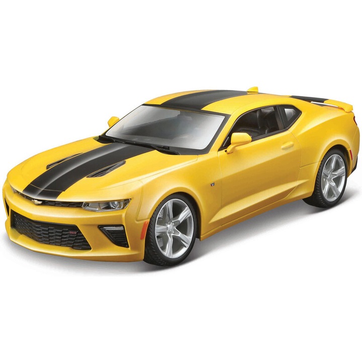 Maisto Chevrolet Camaro SS modellautó 1:18, metál sárga, 26cm
