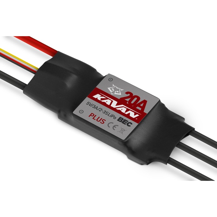 KAVAN R-20B Plus szabályozó 20A BEC, 45x23x8mm, 19g