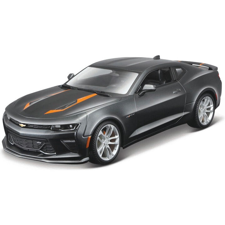 Maisto autómodell, Chevrolet Camaro 2017, 1:18, 24cm, fémes szürke